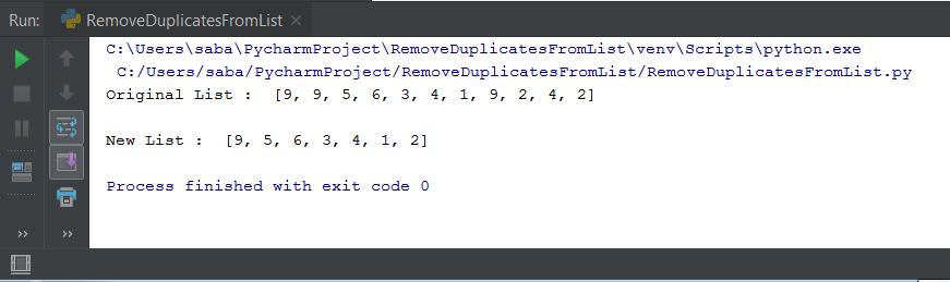 Python Remove Duplicates From List